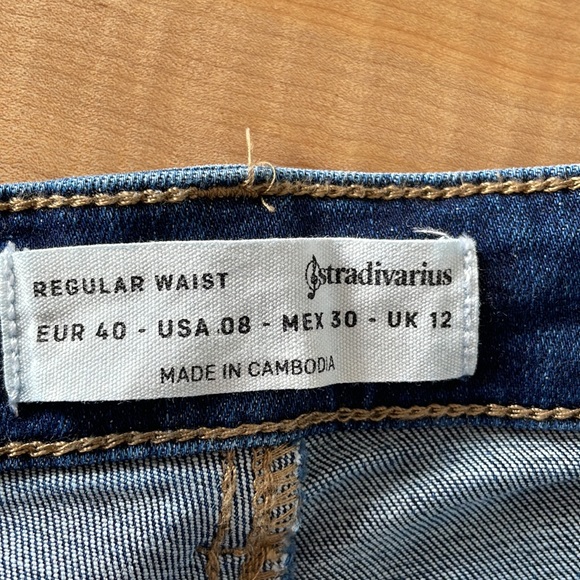 Stradivarius High Waisted Skinny Jeans Size 8 - Picture 4 of 4